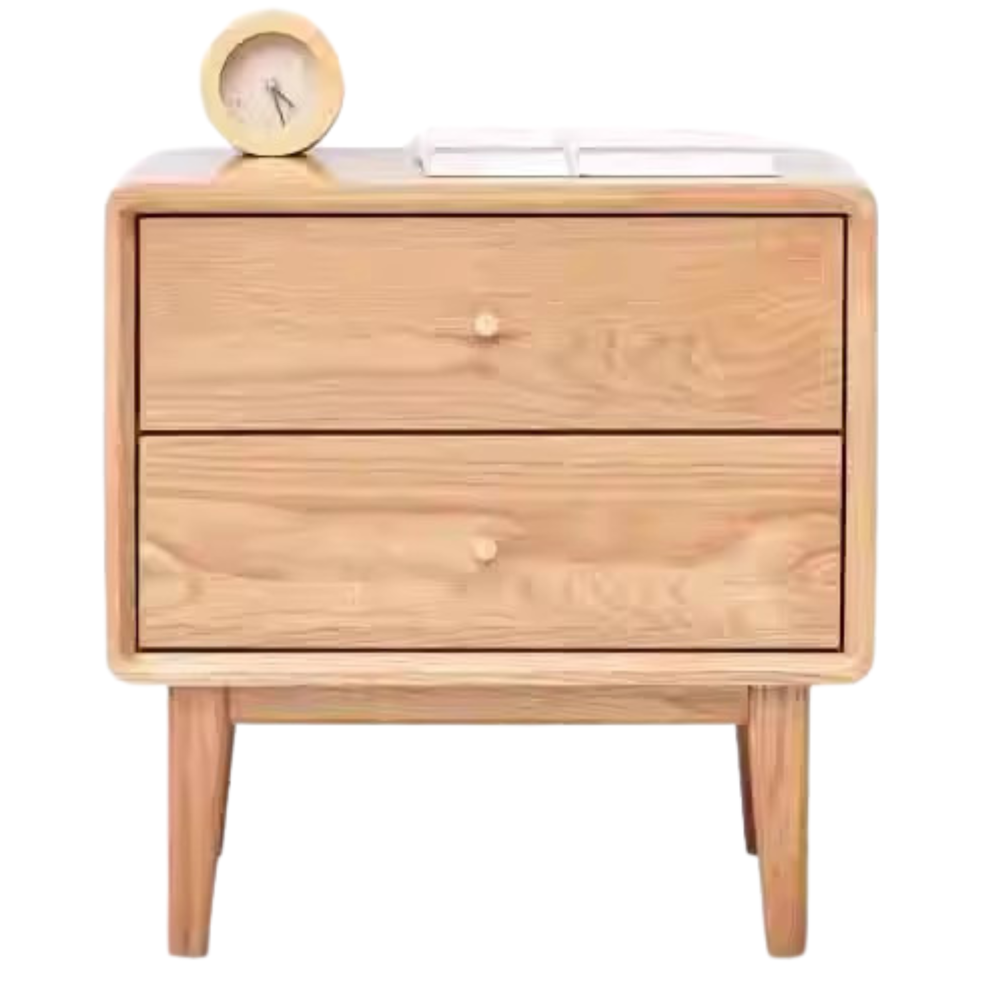19.7x13.8x19.7 inch / 50x35x50cm / Natural Wood Color / Oak bedside cabinet