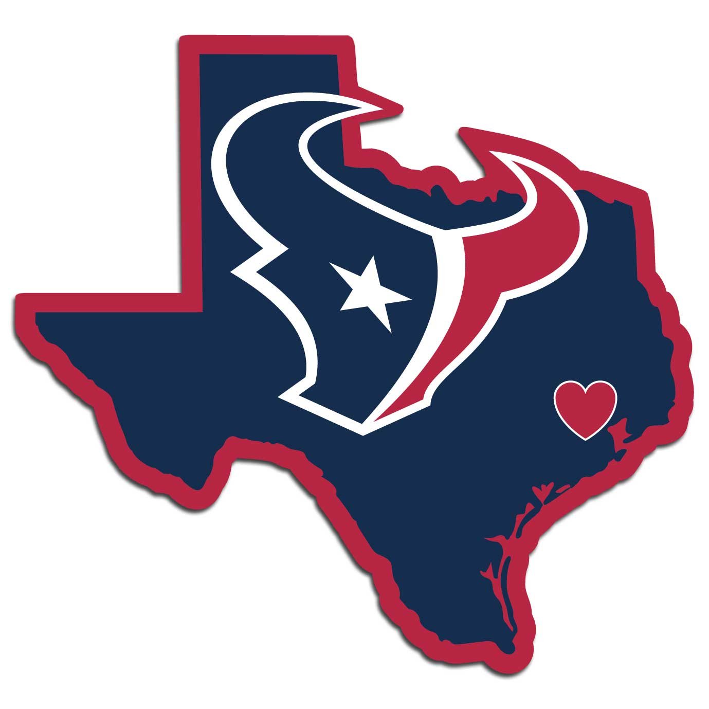 NFL Team Home State Decal - Unisex Vinyl Sticker for Cars, Laptops & Windows - Show Your Team Pride Anywhere