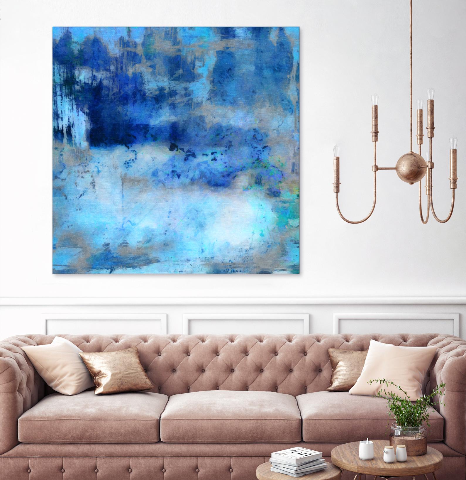 Blue Skies Ahead - Inspirational Wall Art Decor for Home & Office | Perfect for Living Room, Bedroom, or Workspace Motivation