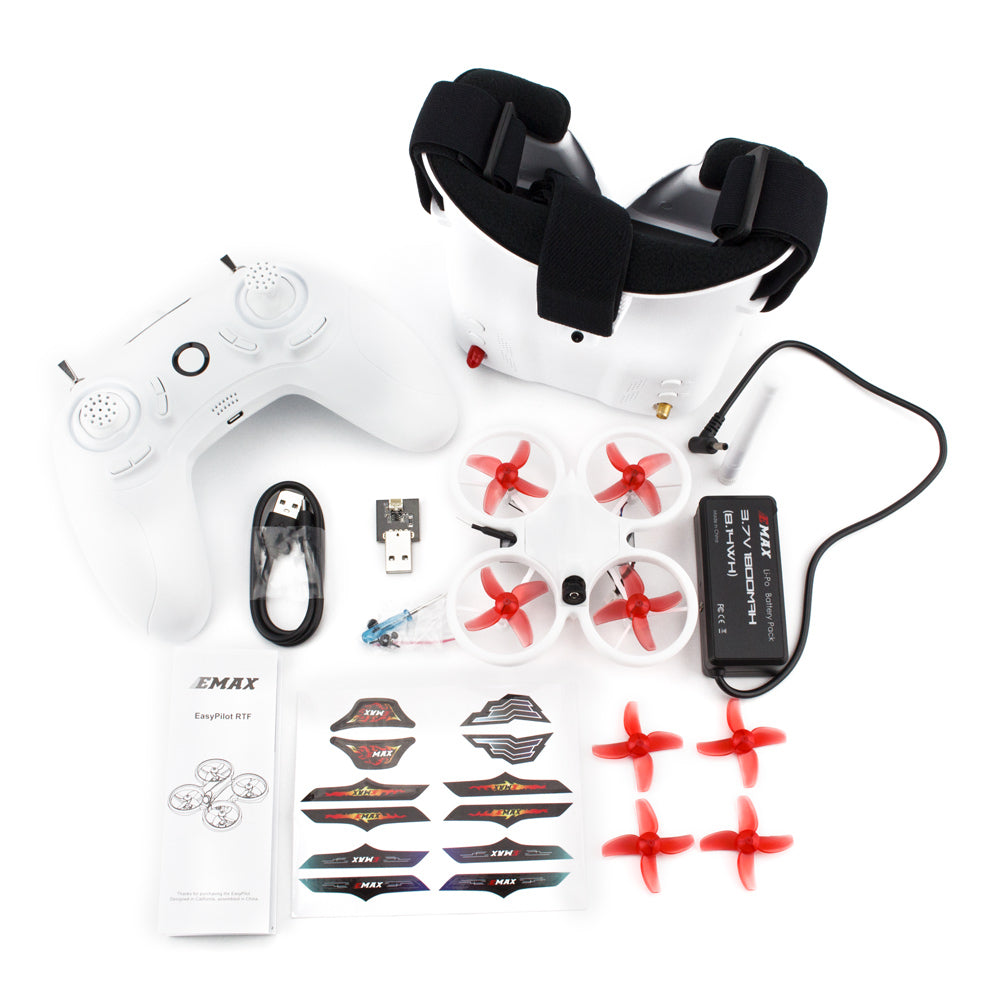 EZ Pilot Beginner Indoor Racing Drone with Controller & Goggles - Ready to Fly (RTF) | Easy-to-Use Starter Drone for Kids & Adults | Perfect for Indoor Racing, Backyard Flying & Learning Drone Skills