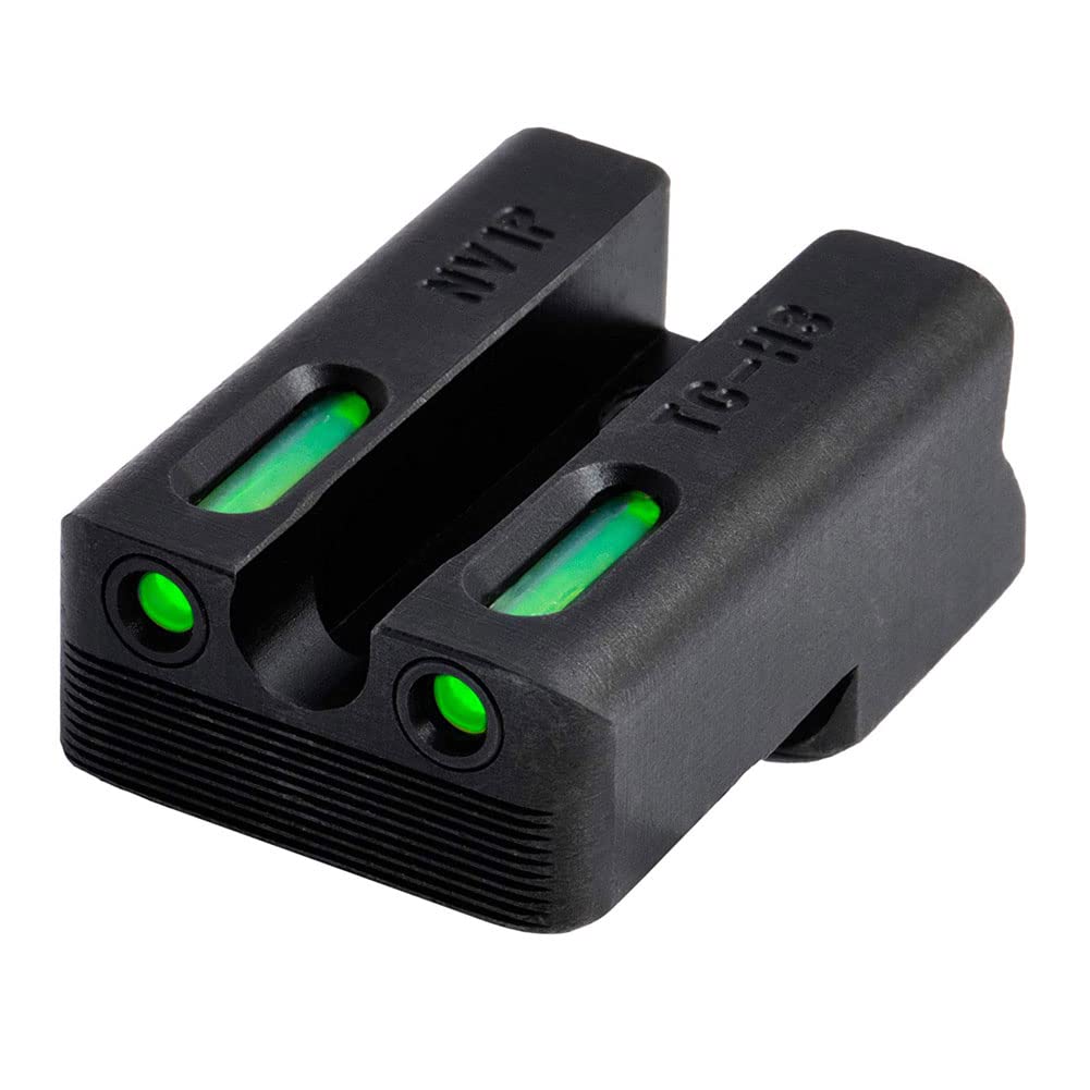 Truglo TFX PRO Handgun Sight - Glow in Dark Tritium & Fiber Optic Night Sight for Pistols | Compact, Durable, Shockproof & Snag-Free Design | Ideal for Low Light Shooting, Home Defense & Tactical Use