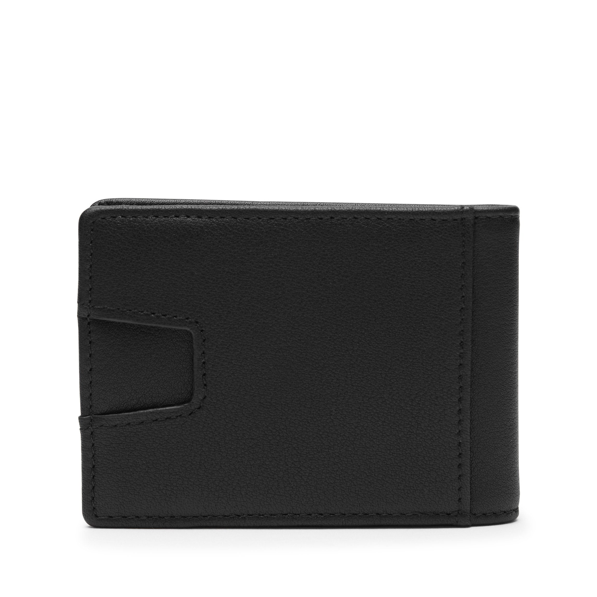 Slim Utility Card Wallet - RFID Blocking Black Onyx Minimalist Wallet for Men & Women | Perfect for Travel, Business & Everyday Use