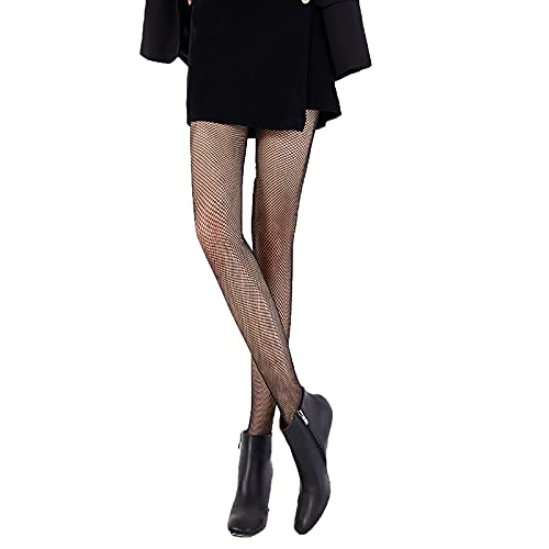 Sexy Fishnet Stockings for Women - Thigh High Lace Tights with High Waist | Fashionable Pantyhose for Casual Wear, Date Night & Halloween Costume