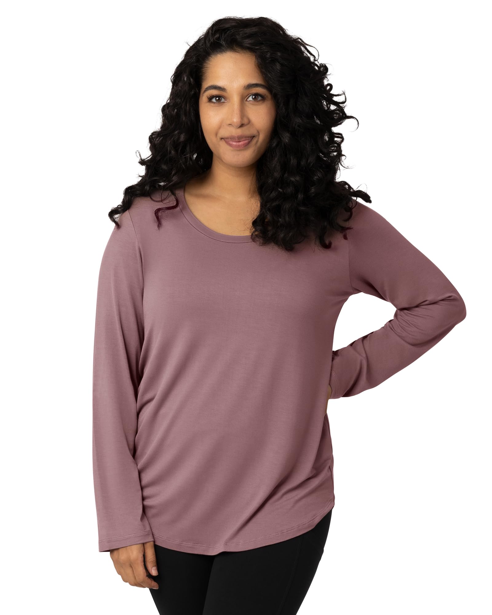Kindred Bravely Long Sleeve Maternity & Nursing Top - Soft Breastfeeding Shirt for Comfortable Pumping & Nursing at Home or Work | Perfect for Pregnancy & Postpartum