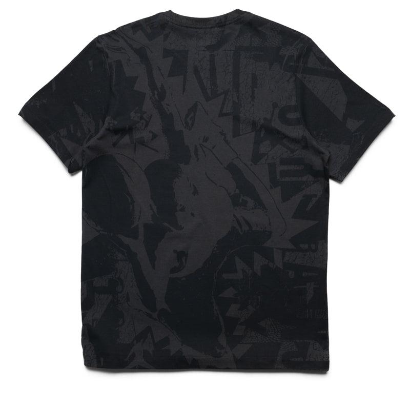 Jordan Core Crew Neck Tee - Men's Casual Cotton T-Shirt (Off Noir/Medium Ash) - Perfect for Streetwear, Gym & Everyday Comfort