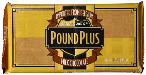 Trader Joe's Pound Plus Milk Chocolate Bars - 17.6 oz (Set of 5) | Bulk Baking Chocolate for Desserts, Gift Baskets & Snacking