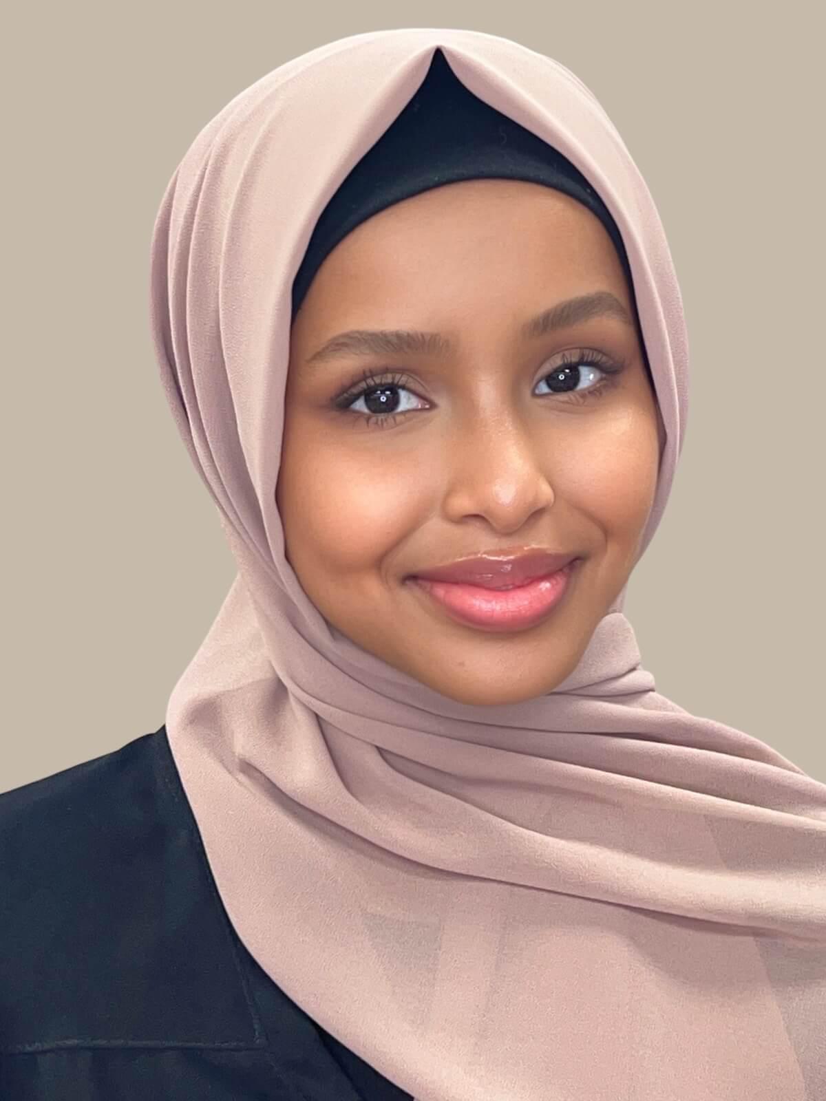 Elegant Cedar Chiffon Hijab Scarf - Lightweight & Breathable for Women - Perfect for Daily Wear, Prayer, and Special Occasions