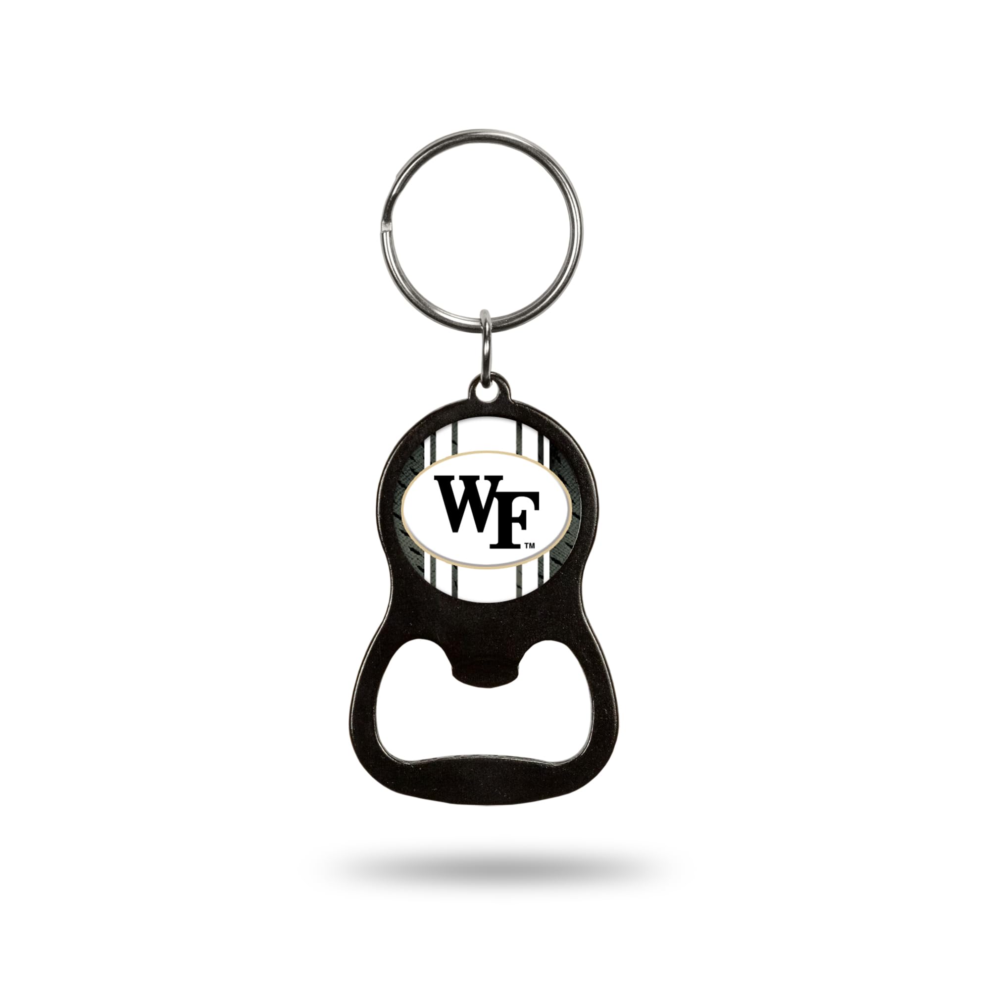 NCAA Wake Forest Demon Deacons Black Metal Keychain with Bottle Opener - Durable Pocket-Sized Key Ring for Fans - Perfect for Gameday, Tailgating & Collectibles