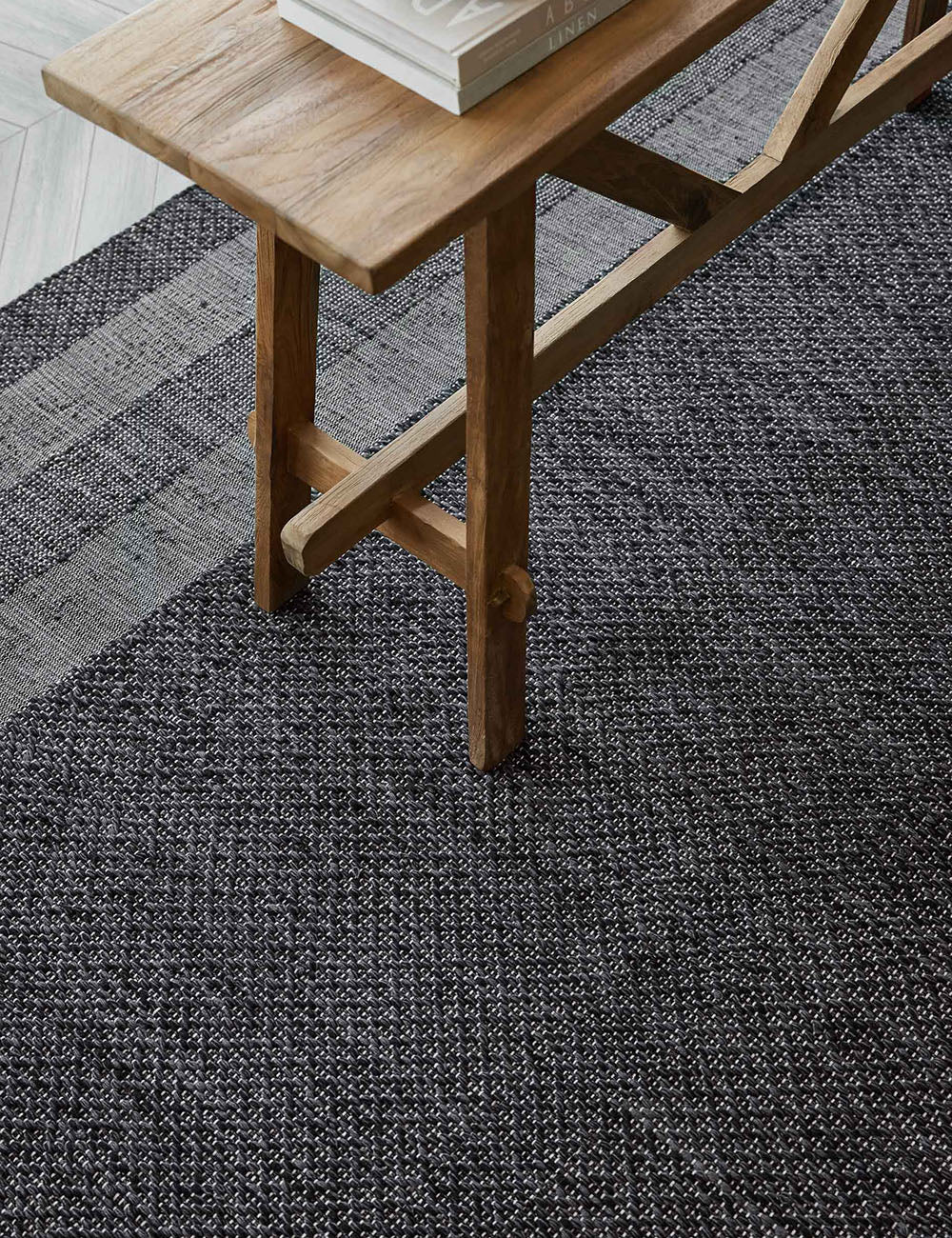 Adentro Flatweave Wool Rug - Handmade Natural Fiber Area Rug for Living Room, Bedroom & Dining Room - Soft & Durable Home Decor
