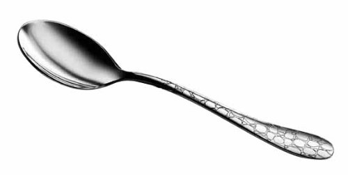 Mepra AZ1026C1107 Coccodrillo 12-Pack Stainless Steel Coffee Spoons, 13.33cm Polished Dishwasher Safe - Perfect for Coffee, Tea, Desserts & Elegant Table Settings
