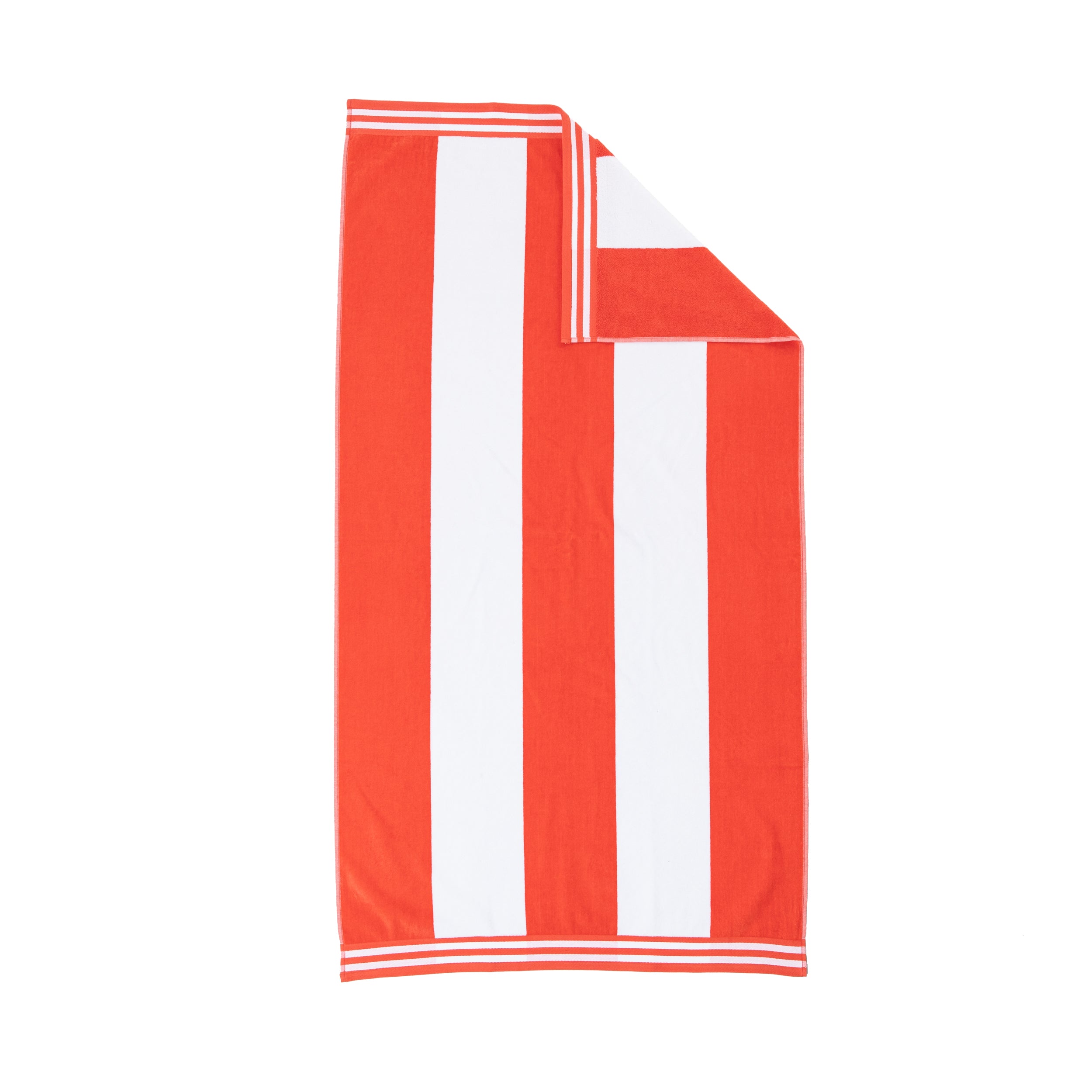 Premium Cabana Stripe Oversized Cotton Beach Towel Set of 2, 4, or 6 - Soft, Absorbent & Quick-Drying for Pool, Beach, Vacation & Spa Use