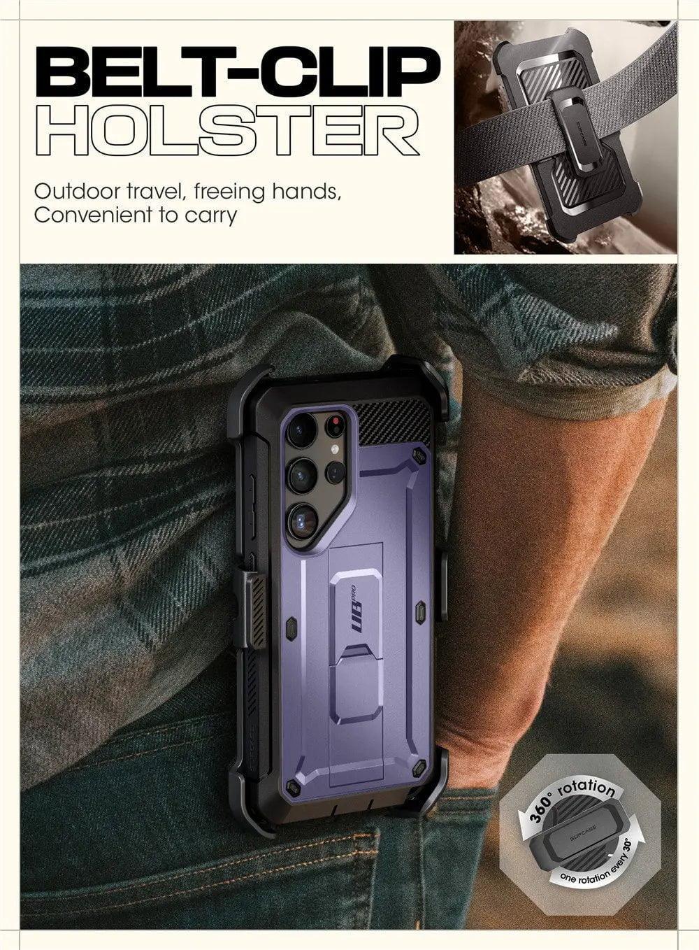 Samsung Galaxy S24 Ultra Case - Supcase UB Pro Full Body Dual Layer Protective Cover with Kickstand | Shockproof & Drop Protection for Everyday Use & Outdoor Activities