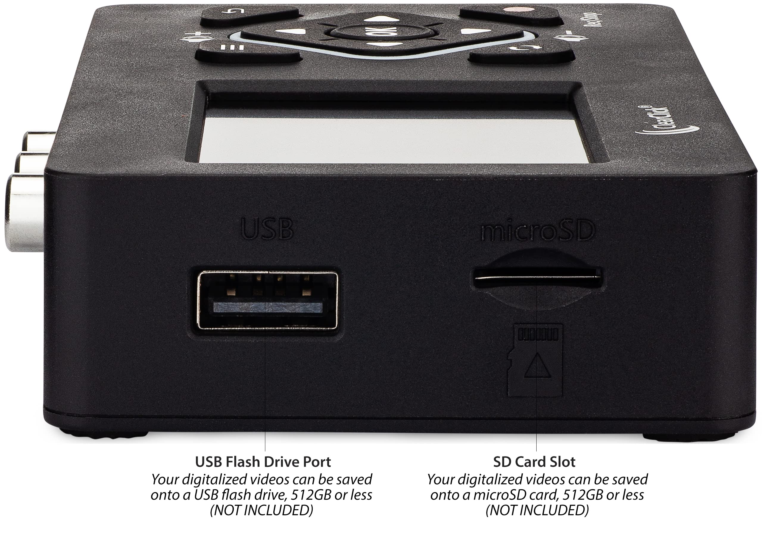 ClearClick Video to Digital Converter 2.0 Mini Edition - Convert VHS Tapes to Digital, Record from VCR, DVD, Hi8, Camcorder & Gaming Systems via RCA/AV - Perfect for Home Movies, Retro Gaming & Video Archiving