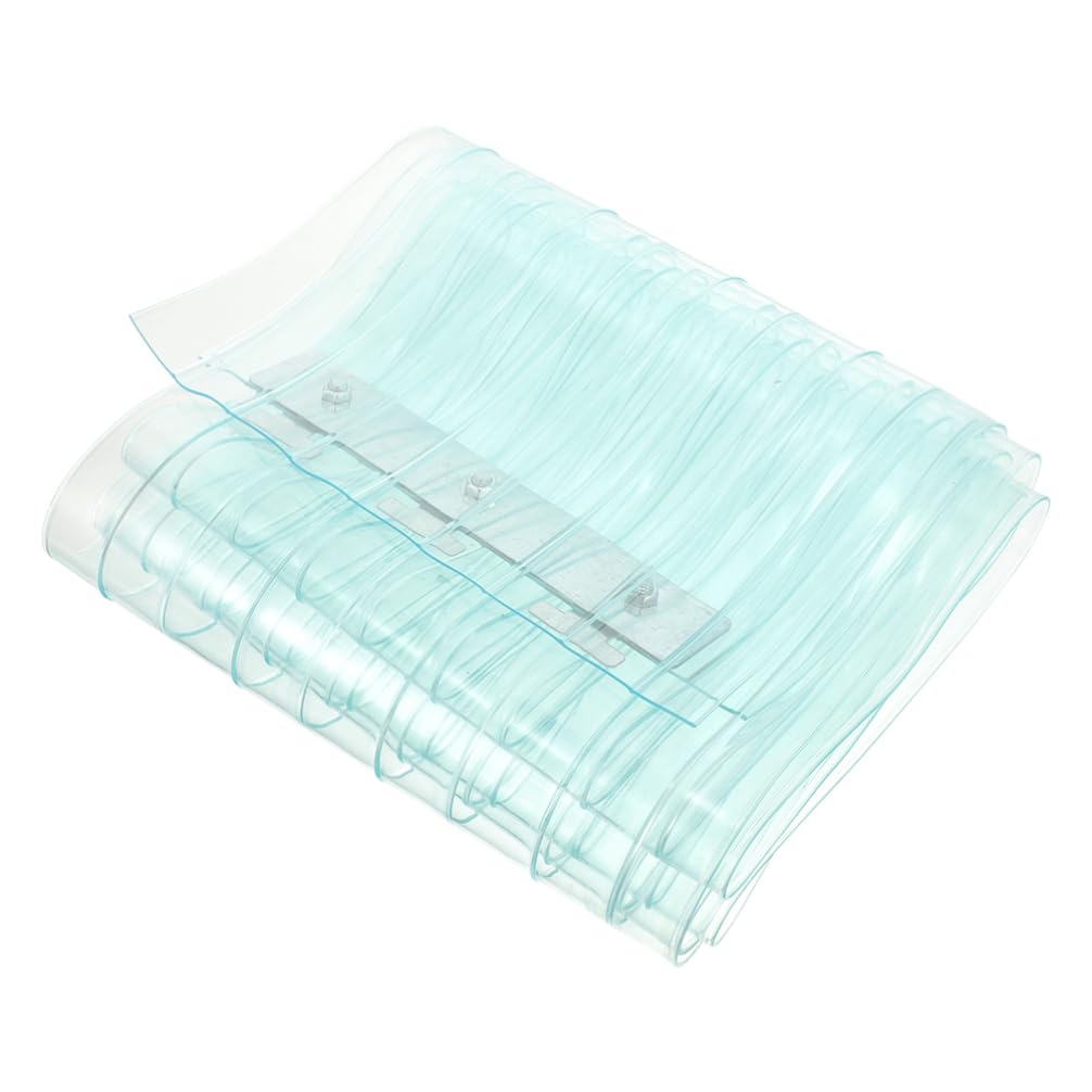 Clear Plastic Vinyl Strip Curtain for Freezer Doors - Commercial Cooler & Warehouse Insulated Door Curtain - Energy Saving, Temperature Control - Perfect for Restaurants, Grocery Stores & Cold Storage Facilities