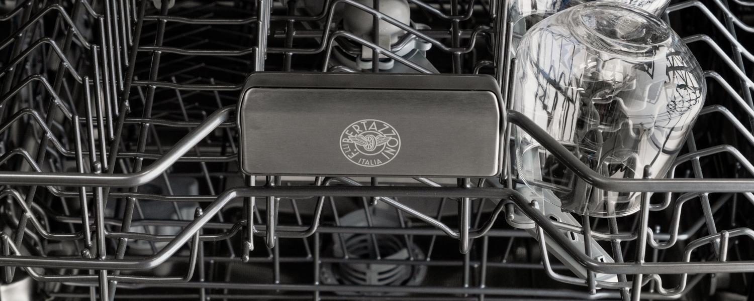 Bertazzoni DW24T3IPV 24 Inch Built-In Dishwasher - Panel Ready, 15 Place Settings, 42 dB Ultra Quiet, 6 Wash Cycles - Perfect for Open Concept Kitchens & Modern Homes