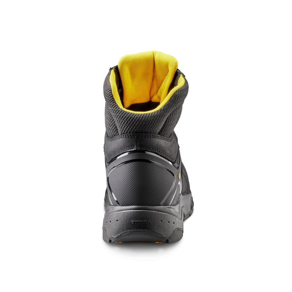 **Terra Carbine Men's 6-Inch Waterproof Composite Toe Work Boots TR0A8395BLK - Black Safety Shoes for Construction, Warehouse & Outdoor Work**