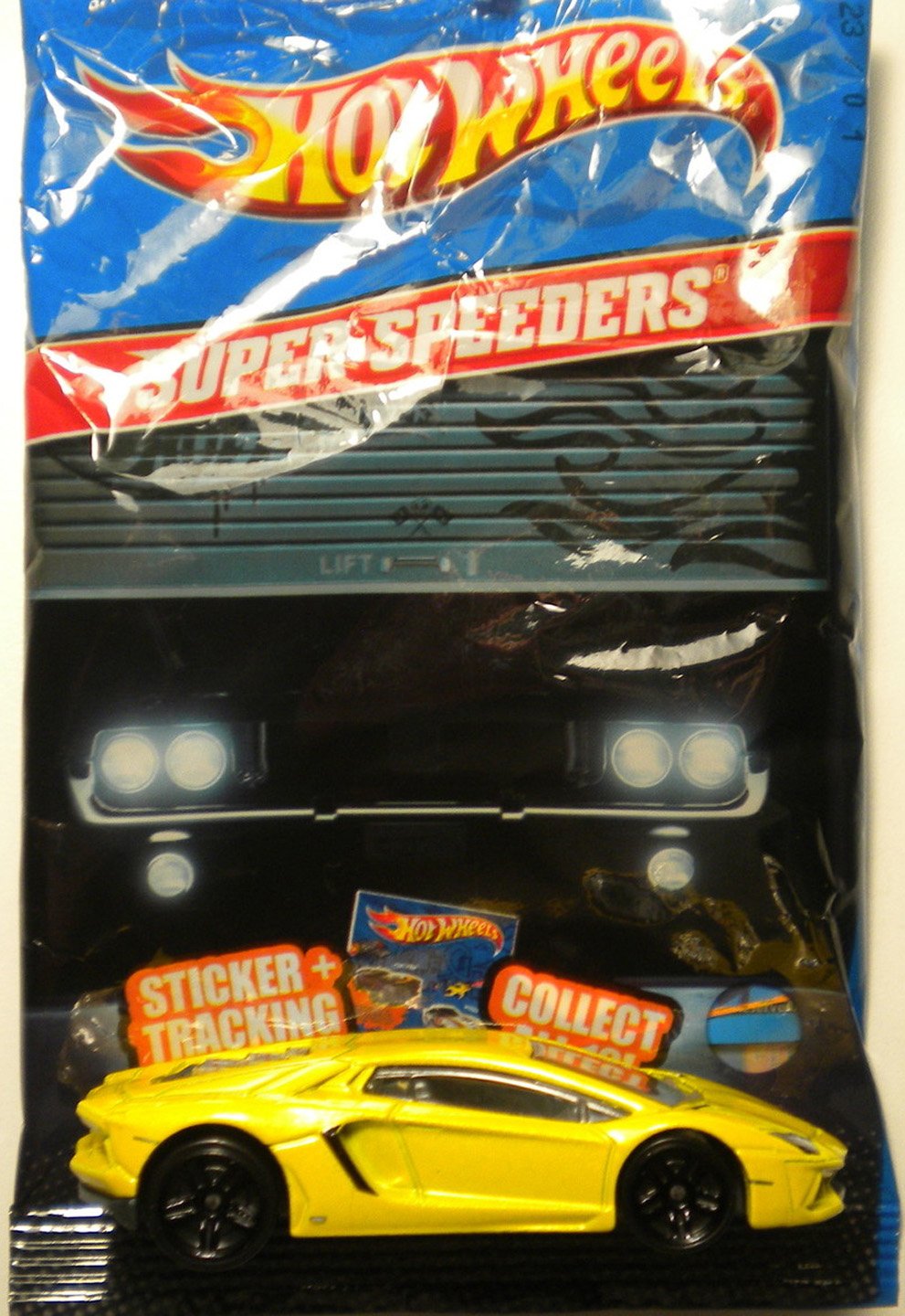 Hot Wheels 1:64 Scale Yellow Lamborghini Aventador LP700-4 2012 Super Speeders Die-Cast Model Car - Collectible Toy for Kids & Adults, Perfect for Display, Racing Games & Gift Giving