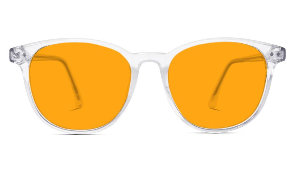 SunDown Billie Blue Light Blocking Glasses - Crystal Clear Lenses for Reading & Screen Time - Reduce Eye Strain & Improve Sleep for Work, Study & Gaming