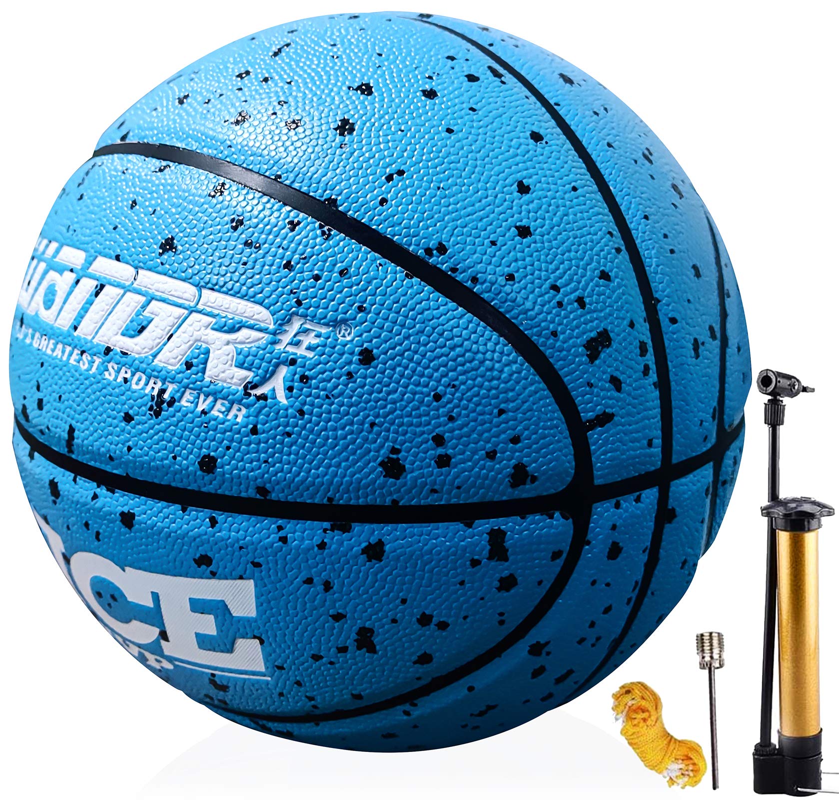 **Senston Size 7 Official Basketball for Adults & Kids – Indoor & Outdoor Game Play – Includes Air Pump for Easy Inflation – Perfect for Street, Gym & Training**