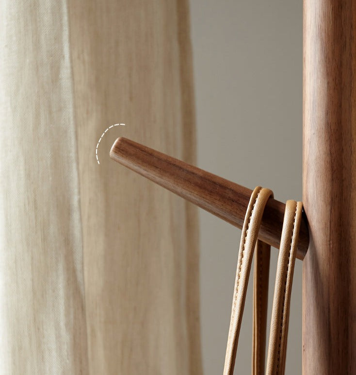 Premium Black Walnut Wooden Clothes Hangers - Natural Solid Wood Hangers for Luxury Wardrobe & Closet Organization (Set of 10) - Perfect for Jackets, Dresses & Delicate Garments