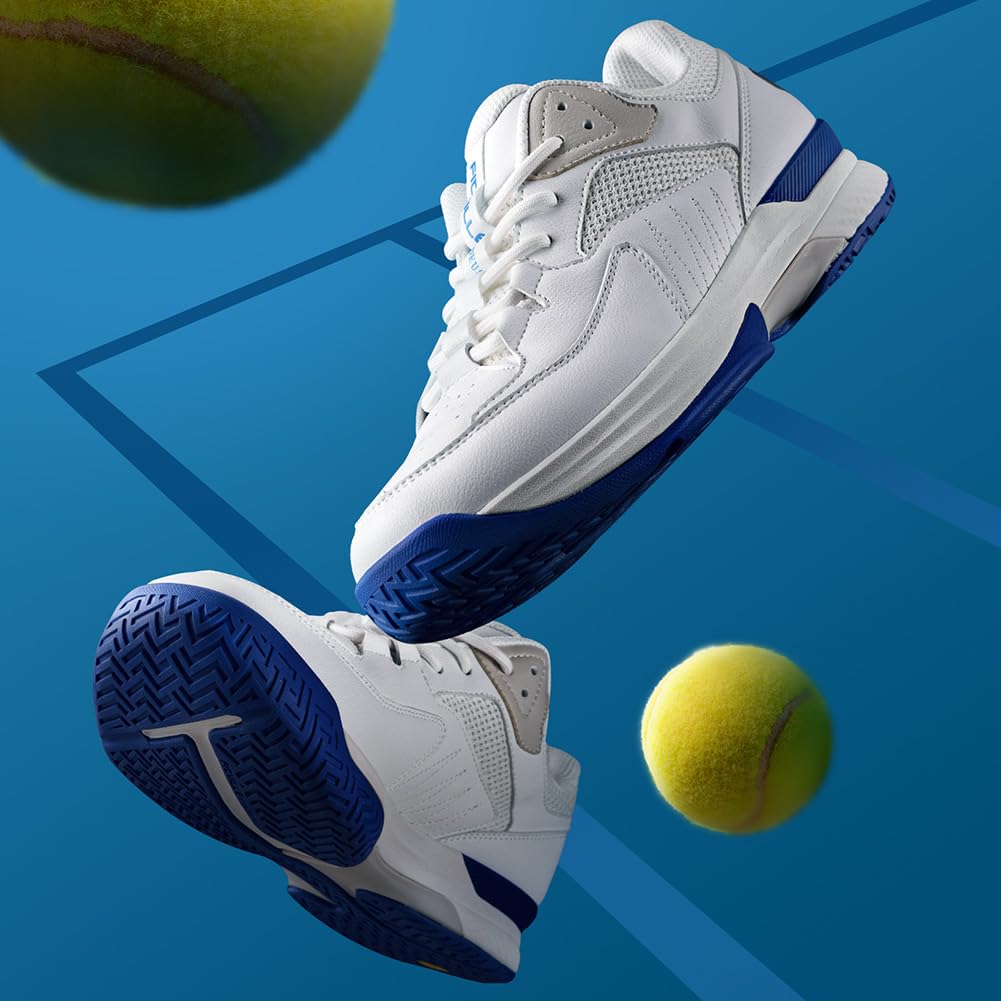 FitVille Wide Width Pickleball & Tennis Shoes for Men – Arch Support for Plantar Fasciitis – All Court Comfort for Pickleball, Tennis & Casual Wear