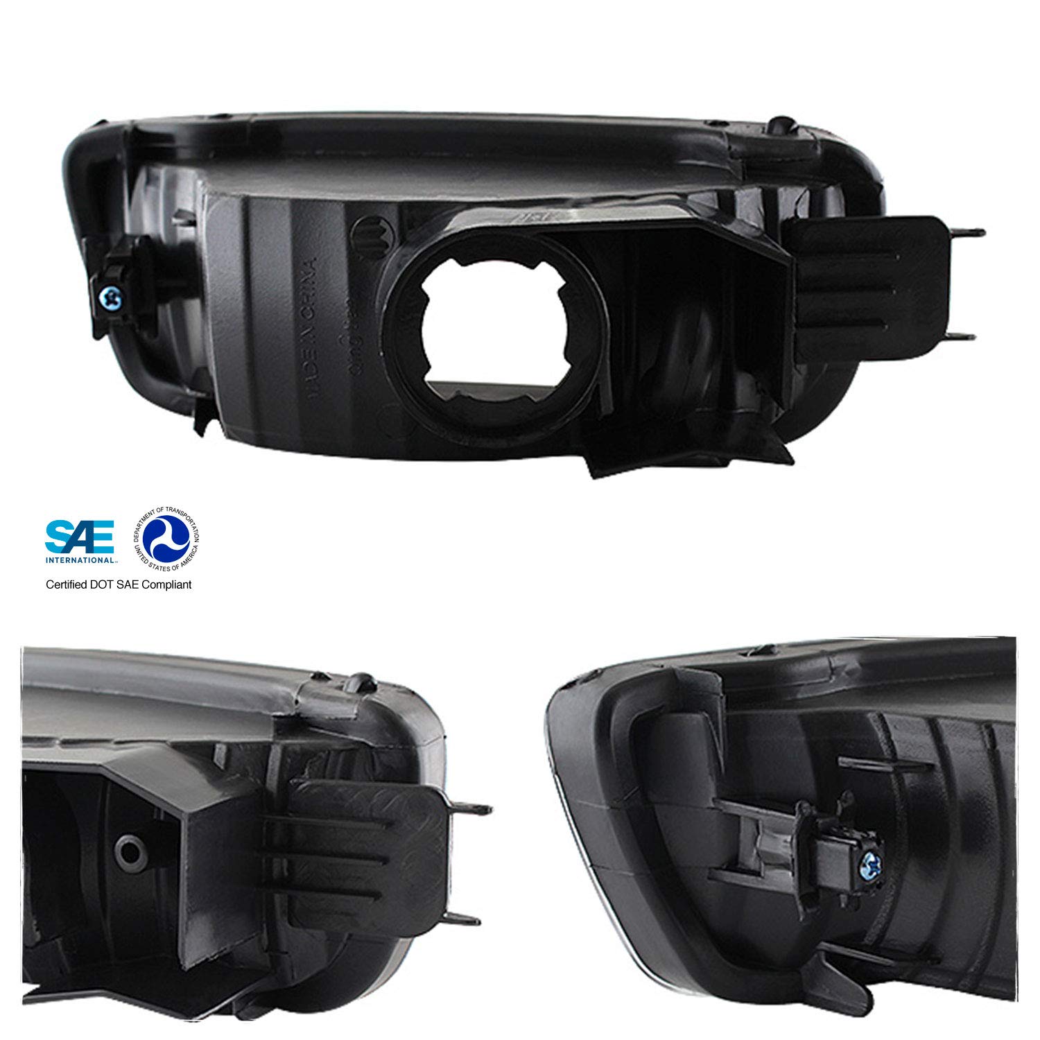 AKKON Black LED Smoked Tail Lights & Headlights Pair for 2001-2004 Toyota Tacoma Pickup - Includes Corner, Signal & Bumper Lamps | Upgrade Your Truck's Style & Night Visibility for Off-Roading & Daily Driving