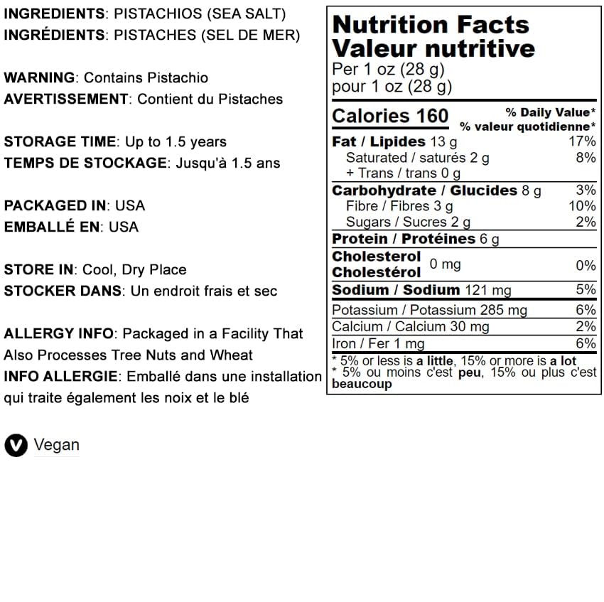 Food to Live Roasted & Salted Pistachios in Shell - 25 lbs Bulk California Pistachios with Sea Salt | Kosher, Vegan Superfood Snack for Parties, Gifting & Healthy Eating