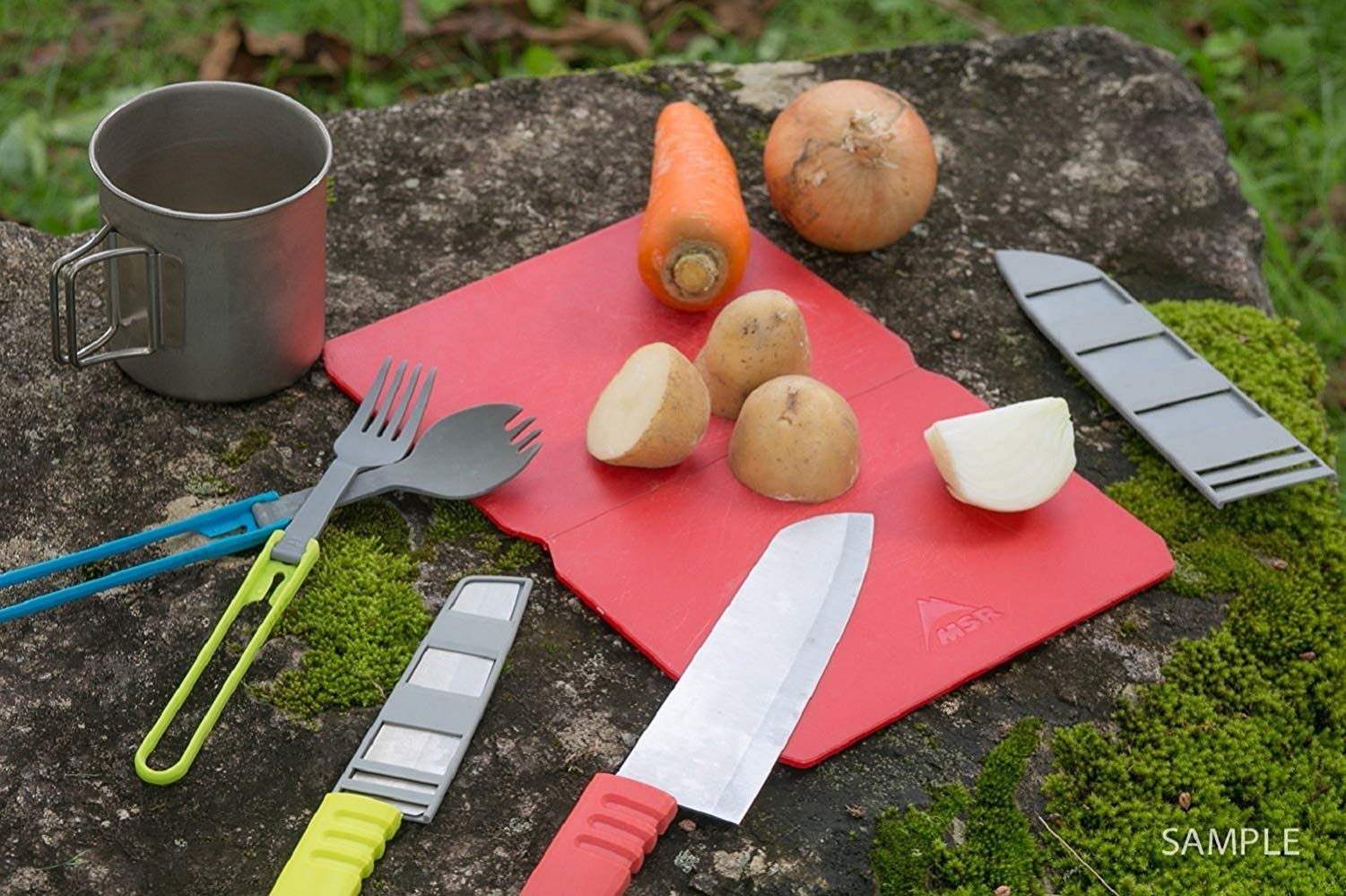 MSR Alpine Chef's Knife - Premium 8-Inch Stainless Steel Kitchen Knife for Camping, Hiking & Outdoor Cooking | Ergonomic Handle for Precision Cutting