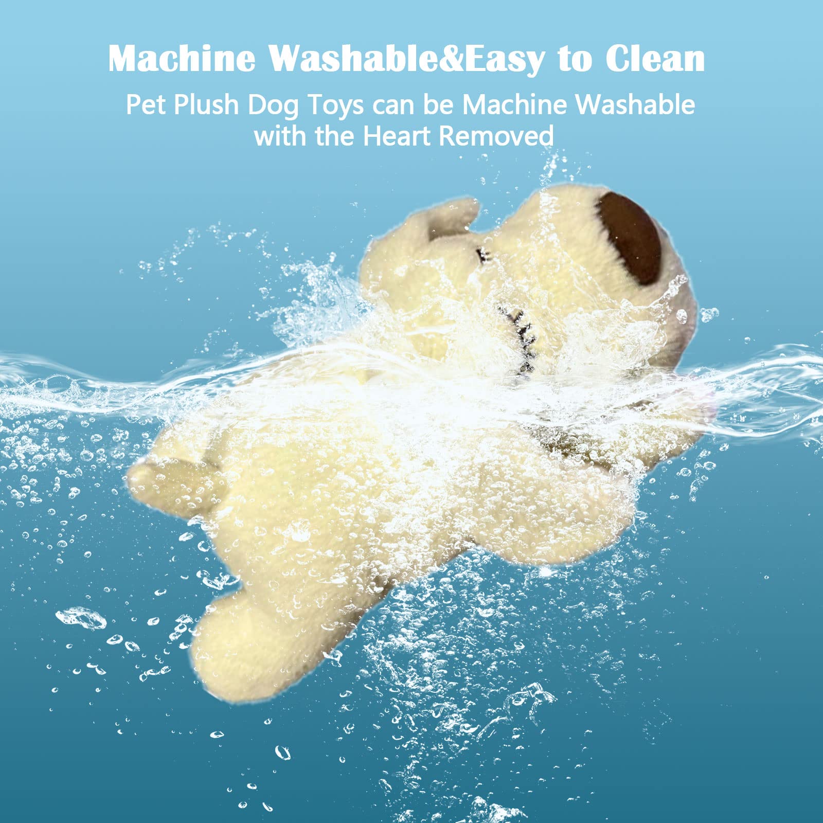 Heartbeat Puppy Toy - Calming Sleep Aid & Anxiety Relief for Small Dogs & Cats, Plush Training Toy for Separation Anxiety (White) - Perfect for Puppies, Kittens, and Nervous Pets at Home or Travel