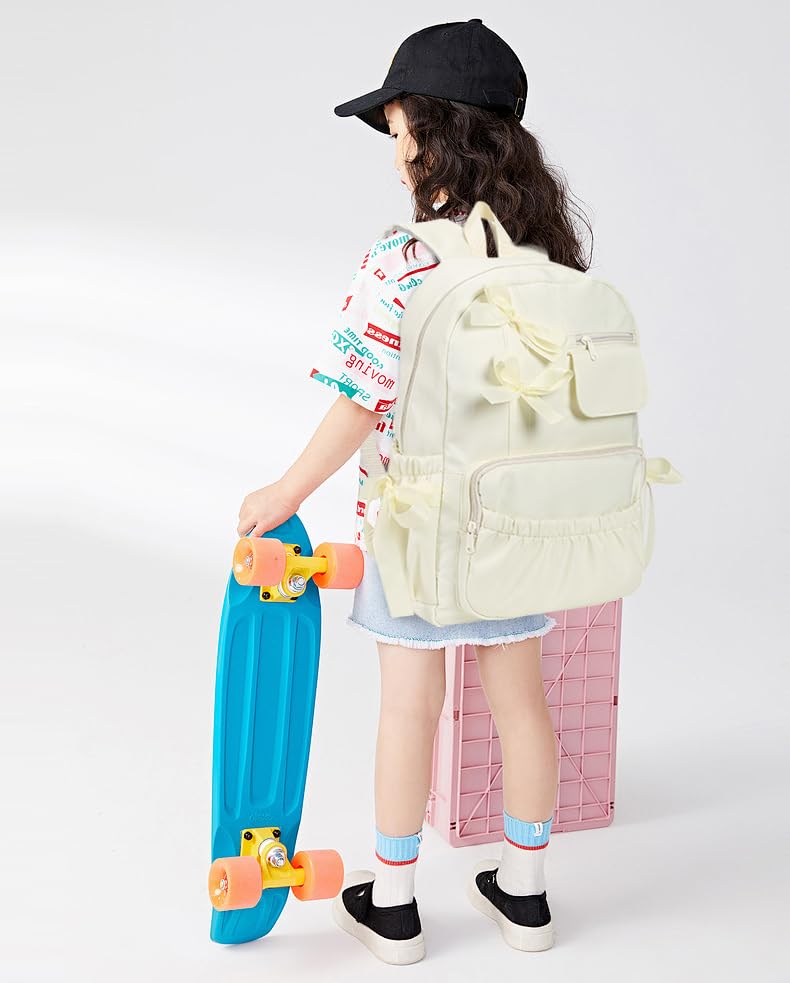 Cute Kawaii Coquette Backpack with Bows for Teen Girls - Stylish School Bookbag & Aesthetic Dance Bag | Perfect for School, Travel & Ballet Classes