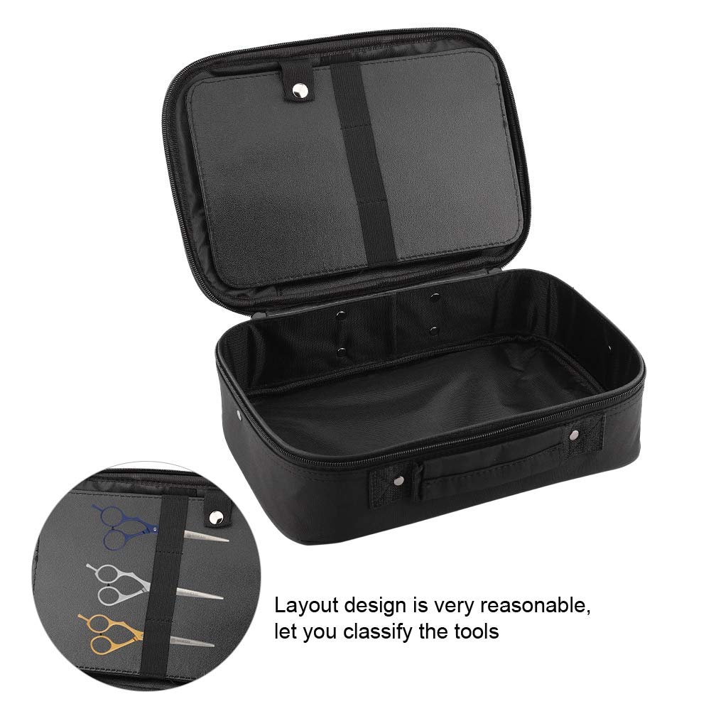 Professional Hairdresser Travel Case - PU Leather Scissors Bag for Salon & Mobile Beauty