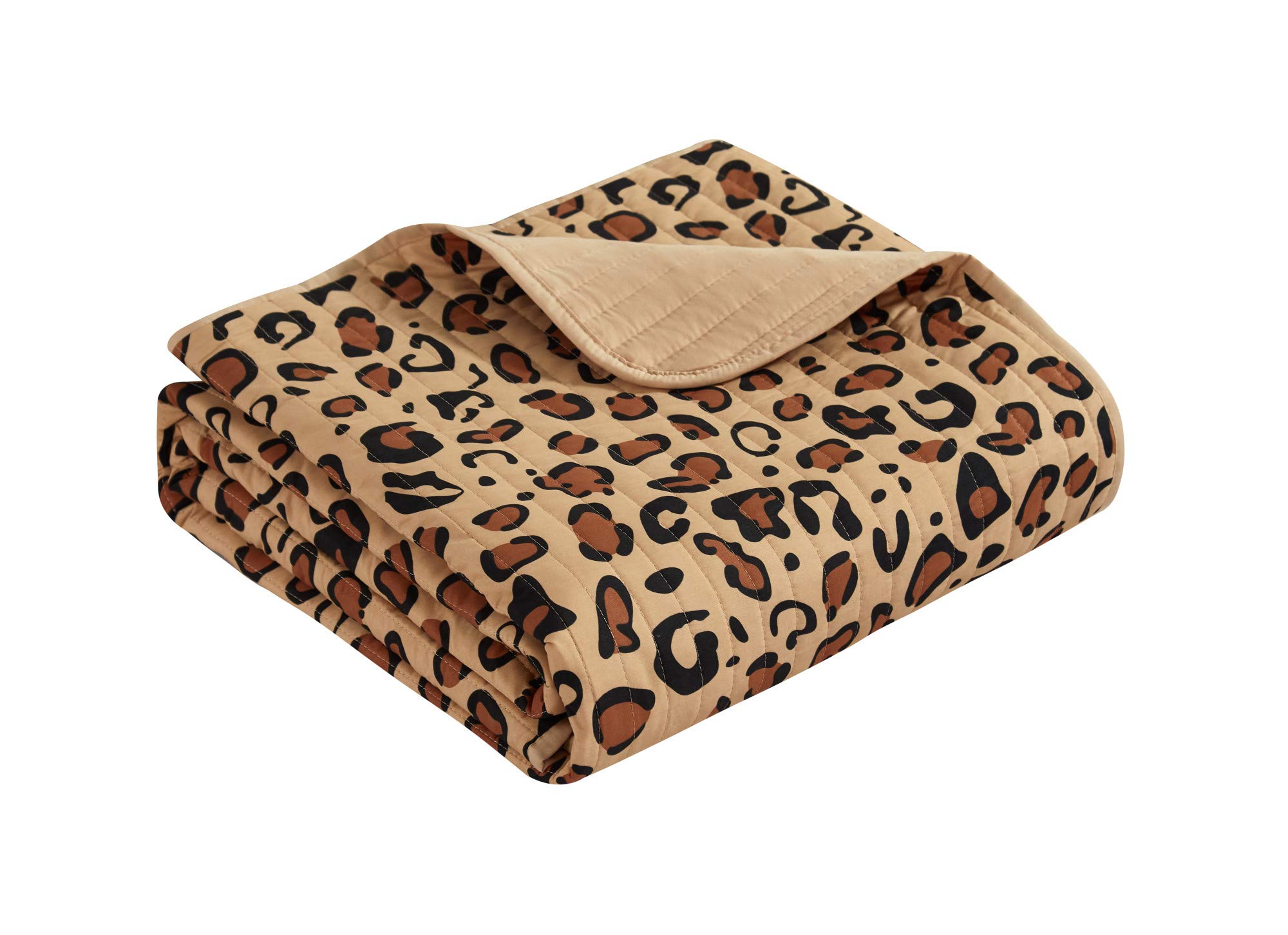 Wild Cheetah Print Microfiber 9-Piece Queen Bedding Set - Quilt, Shams, Sheets & Pillowcases - Brown Animal Pattern Bed in a Bag for Cozy Bedroom Decor | Perfect for Jungle-Themed Rooms & Safari-Inspired Home Decor