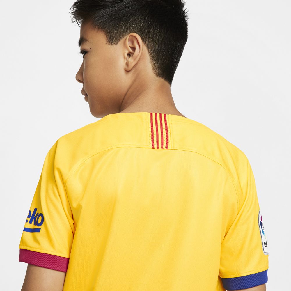 Nike FC Barcelona 2019/20 Stadium Away Big Kids' Soccer Jersey - Official Replica Jersey for Youth Soccer Fans - Perfect for Match Days, Training & Fan Events