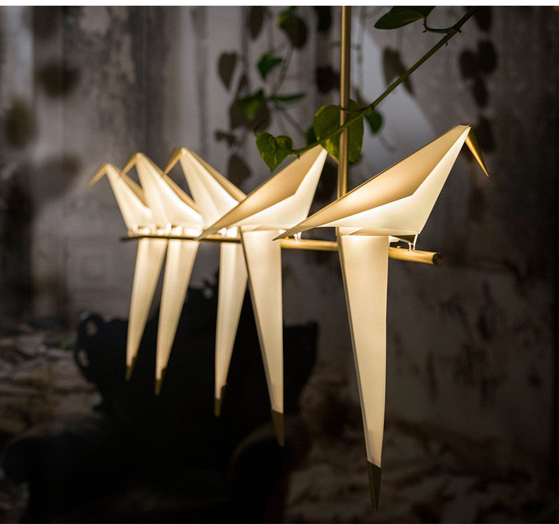 Dalton Bird Chandelier - Elegant Crystal Feathered Ceiling Light Fixture for Dining Room, Bedroom & Living Room Decor | Perfect for Home, Wedding & Restaurant Lighting