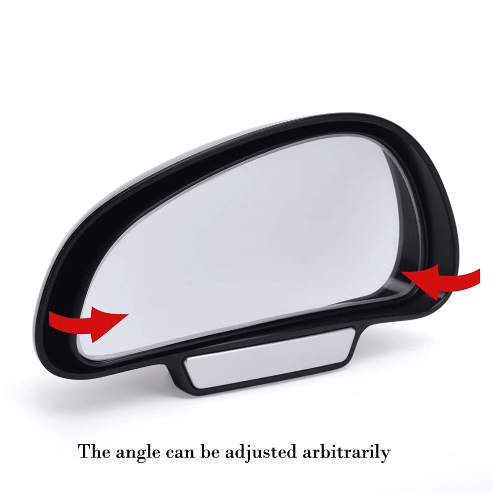 360 Degree Adjustable Wide Angle Car Side Mirrors - Blind Spot Elimination & Parking Assistance - Universal Fit for Cars, Trucks, SUVs - Perfect for Highway Driving and Tight Parking Spaces