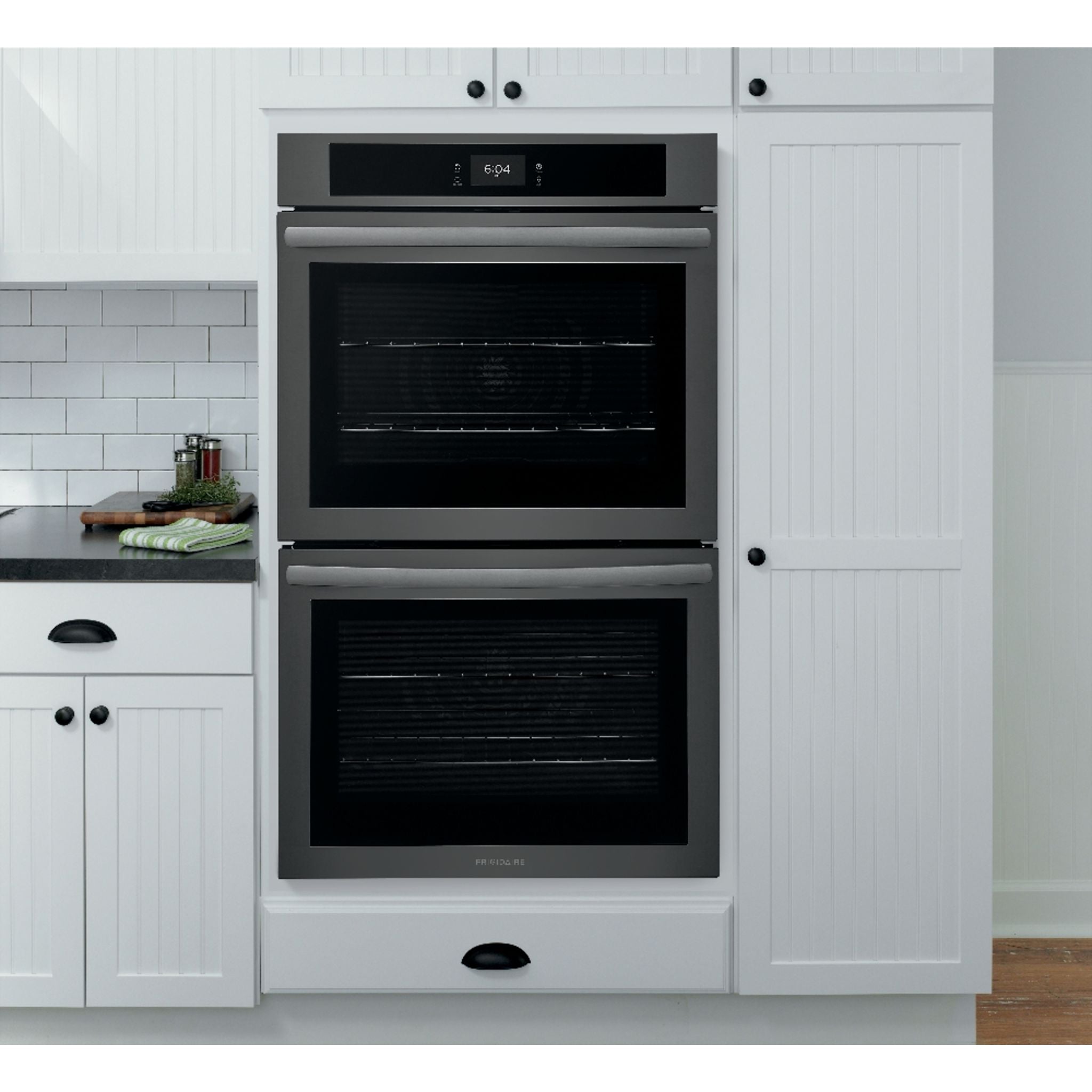 Frigidaire 30 Inch Convection Wall Oven - Black Stainless Steel (Model FCWD3027AD) | Built-in Electric Oven with Even Baking Technology for Home Kitchen Remodeling