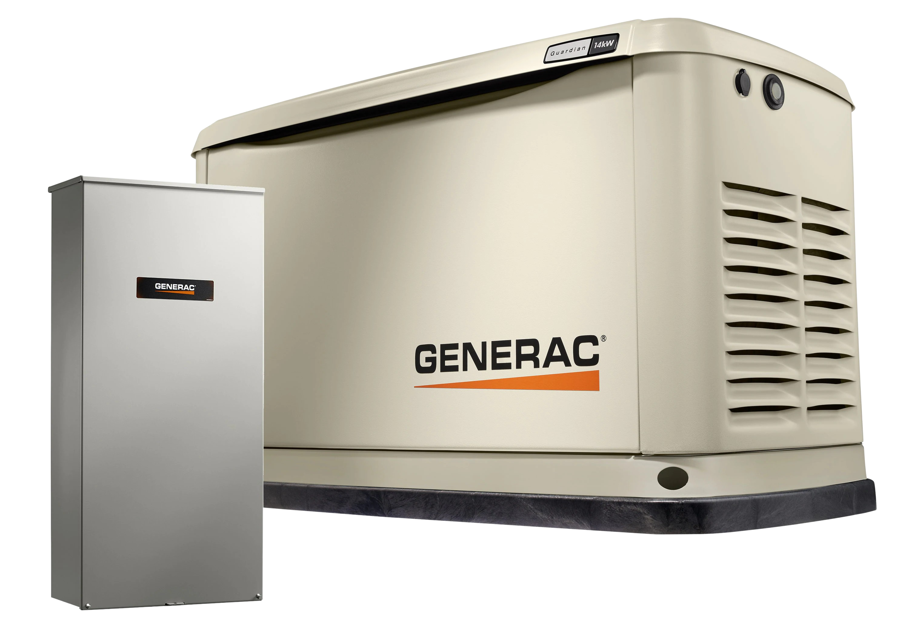 Generac 14kW Guardian Series Standby Generator with WiFi - LP/NG Compatible & 200-Amp Automatic Transfer Switch (Model 72259) - Perfect for Home Backup Power During Outages & Emergency Power Supply