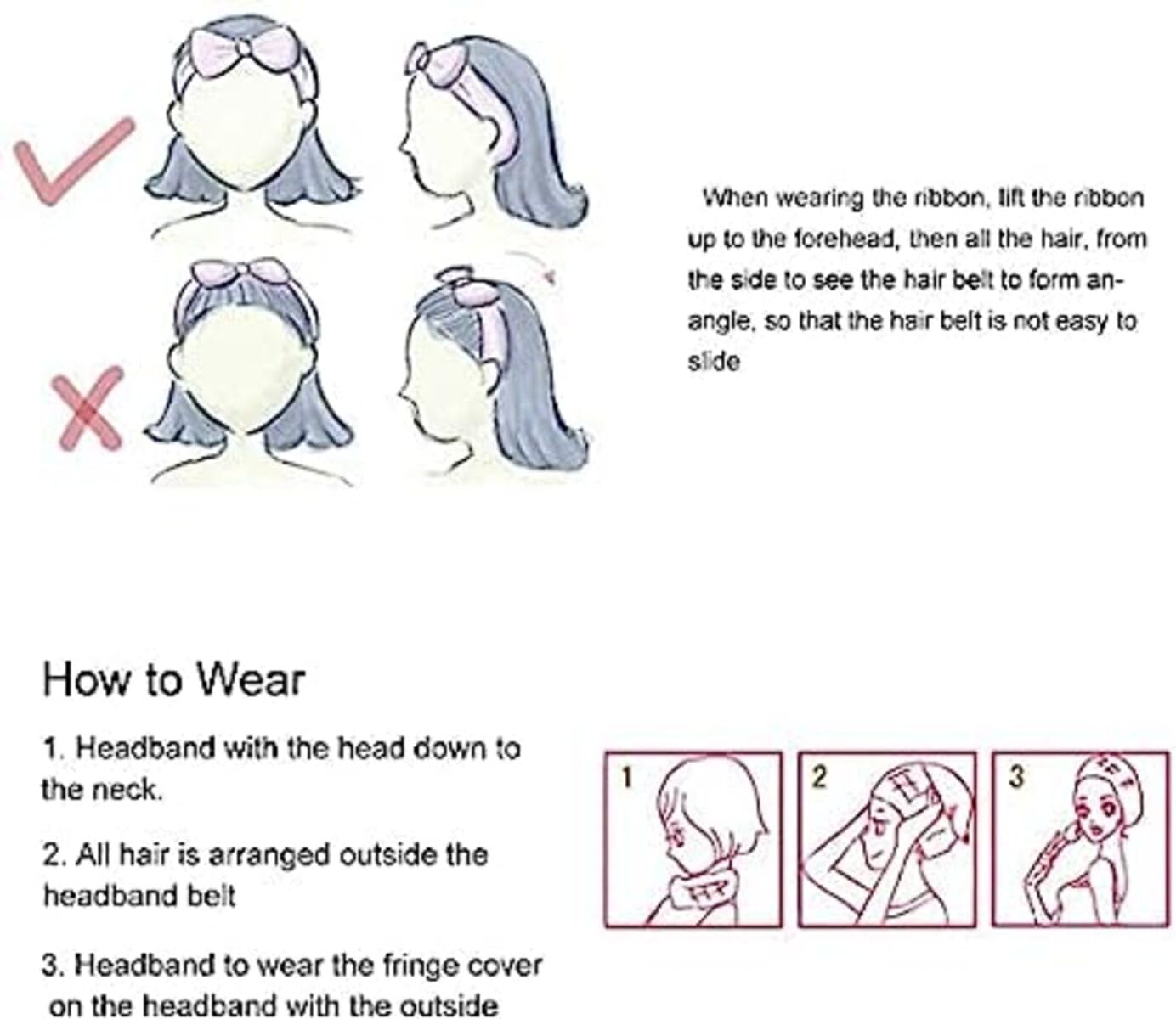 MOMISY Elastic Women's Hair Band for Face Washing, Spa & Makeup - Adjustable Soft Headband Fits All Head Sizes (Panda White Grey) - Perfect for Skincare, Beauty Routine & Relaxation at Home