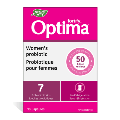Nature's Way Primadophilus Optima Probiotic for Women - 30 Veggie Capsules - Supports Digestive & Immune Health - Ideal for Daily Wellness & Travel
