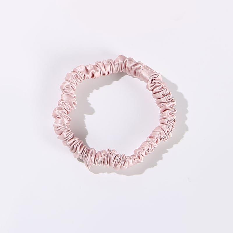 22 Momme Silk Mini Scrunchie - Soft Hair Tie for Women & Girls | Gentle on Hair, No Breakage | Perfect for Workouts, Sleep & Everyday Use