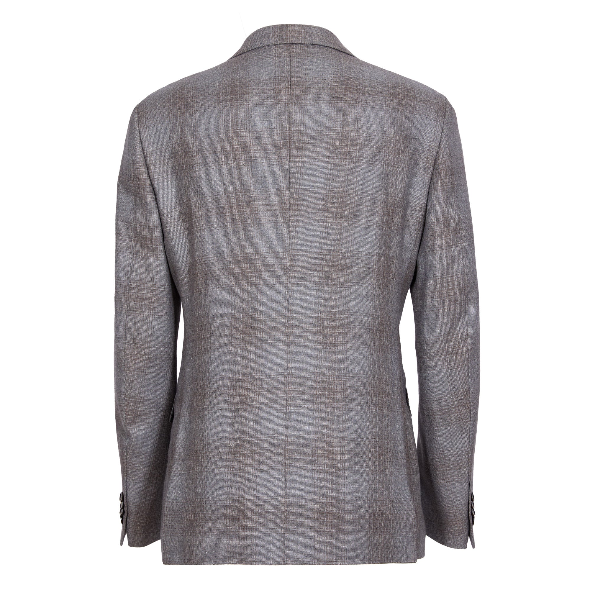 ERMENEGILDO ZEGNA Men's Grey Wool Cashmere Blazer Jacket - Premium Wool Blend Business Suit Jacket for Office, Wedding & Formal Occasions