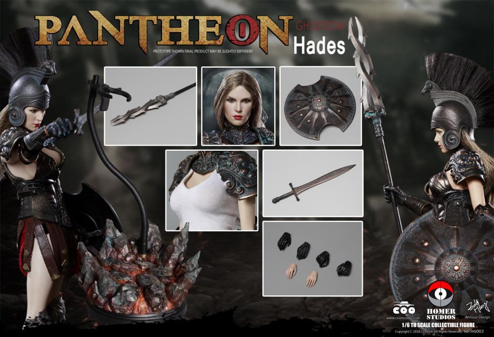 COO Model 1/6 Scale Figure - Pantheon Hades Goddess of Underworld Collectible Statue | Perfect for Anime Fans, Mythology Collectors & Home Decor Display