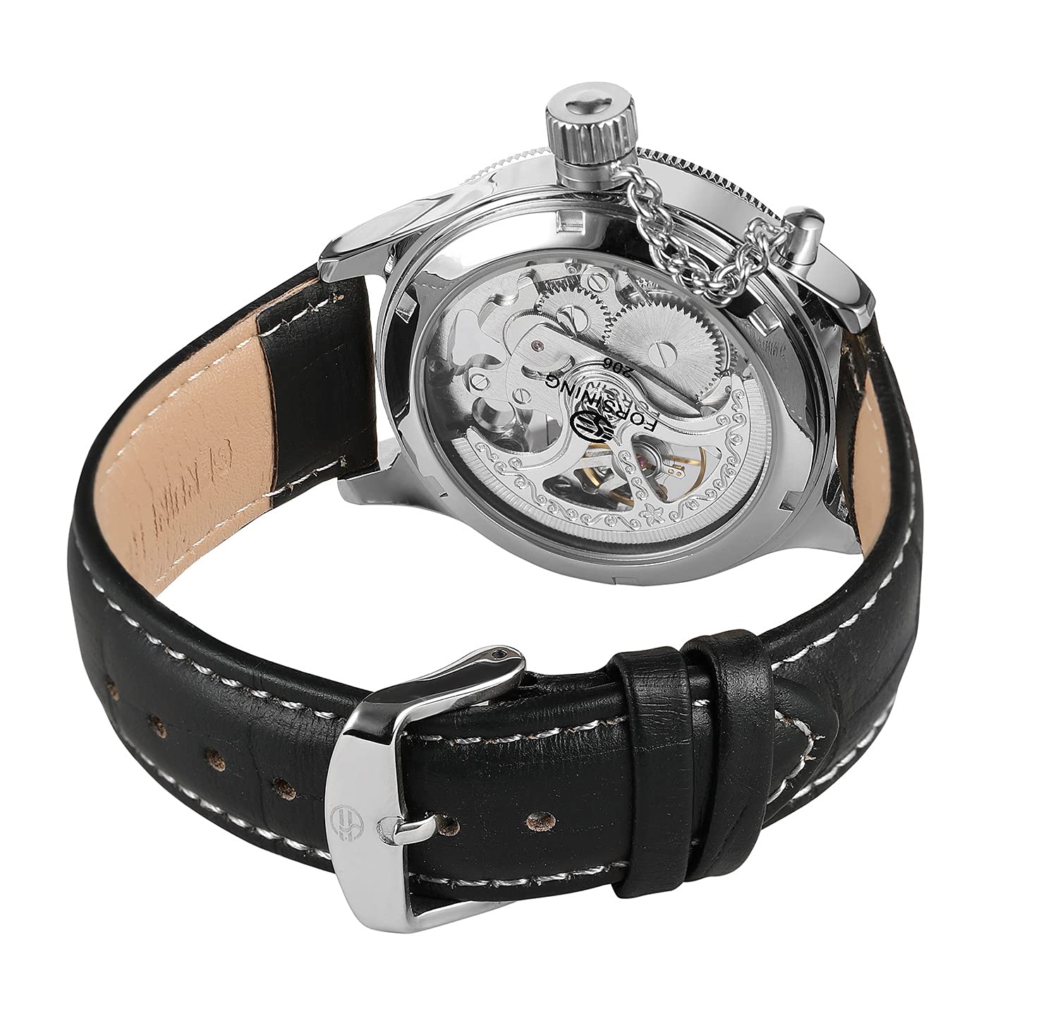 Gosasa Unique Men's Automatic Watch - Transparent Skeleton Dial, Stainless Steel Case, Waterproof - Perfect for Business, Casual & Formal Occasions