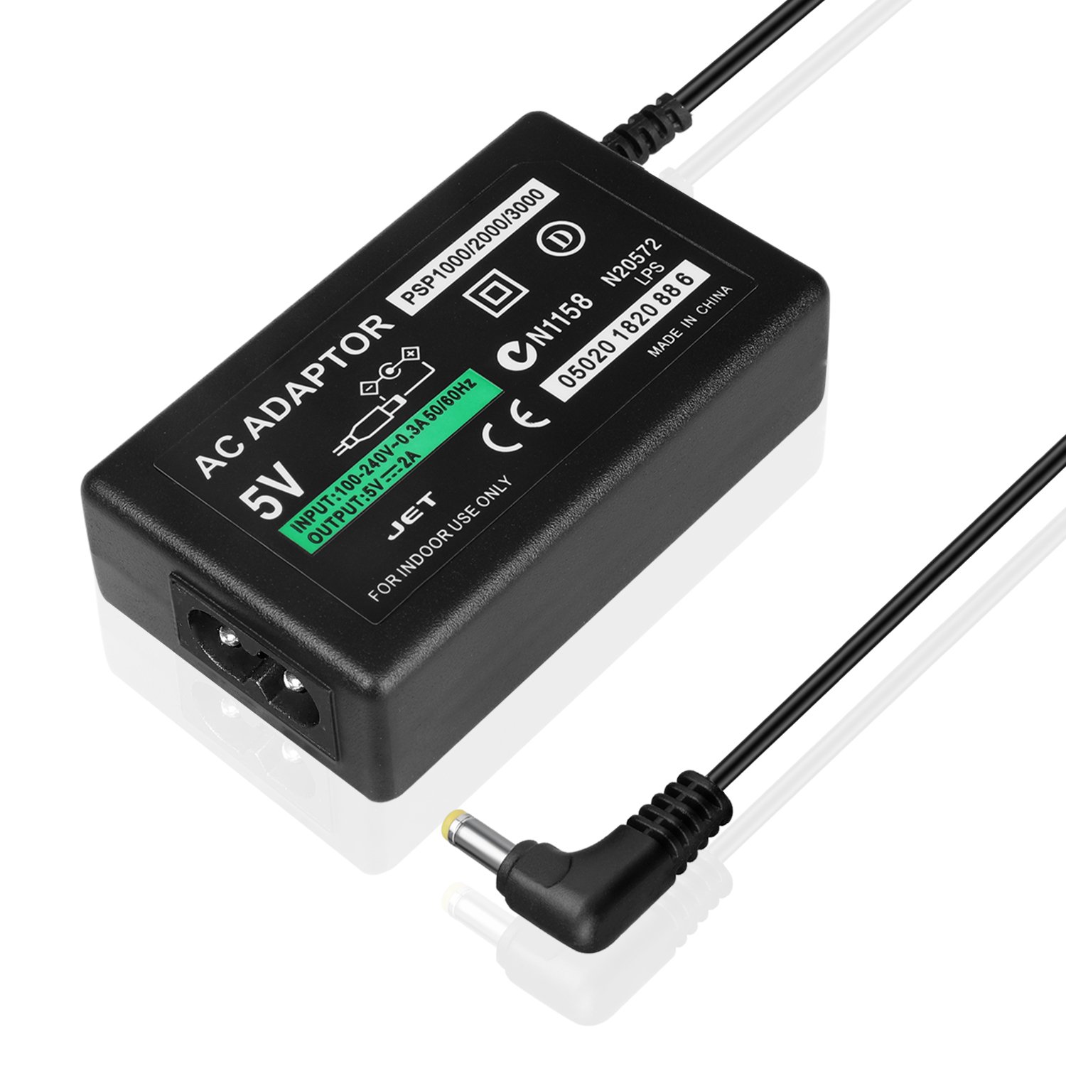 Sony PSP Charger Adapter for PSP 1000/2000/3000 - Home & Travel Use