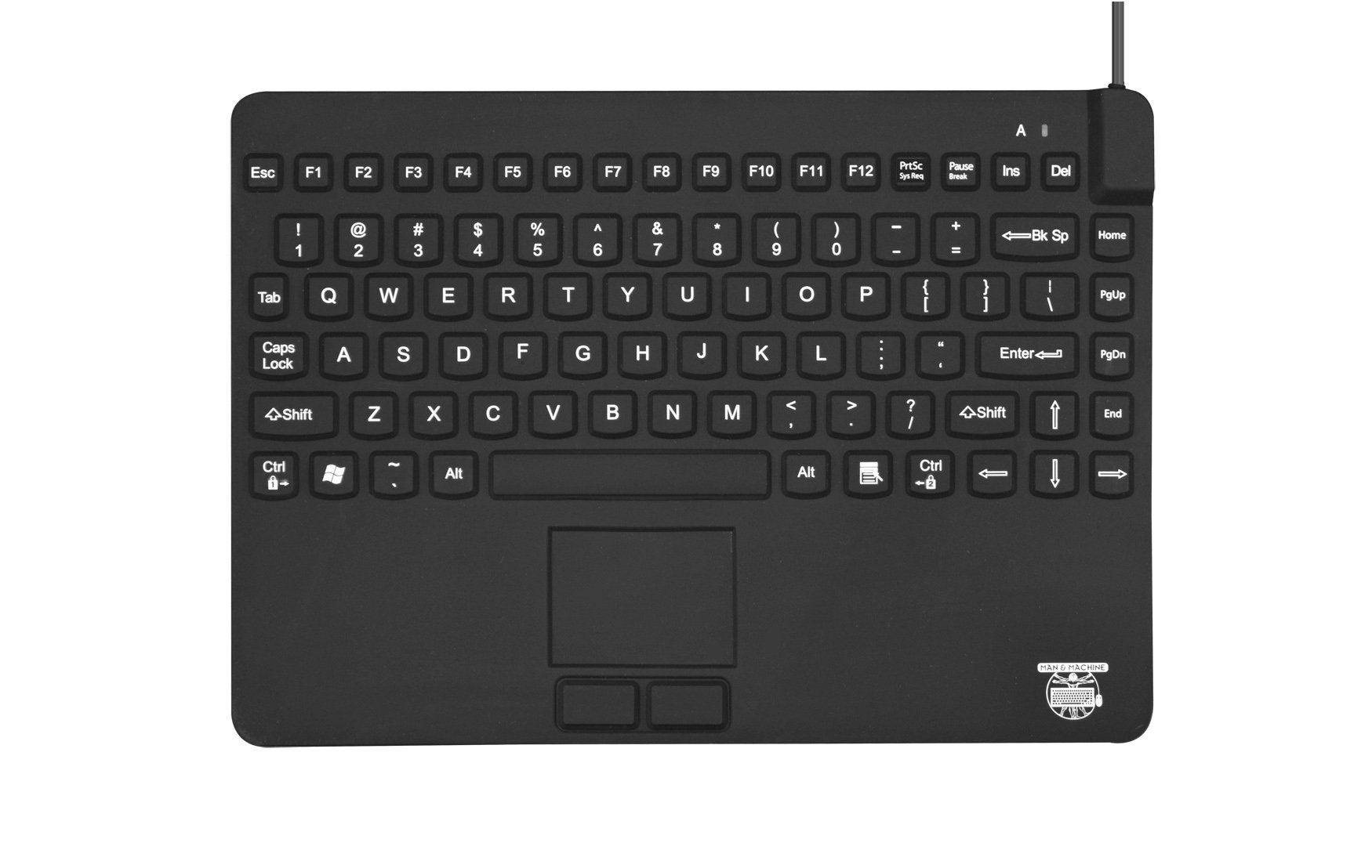 SLIMCOOL LP Ultra-Slim Backlit Keyboard - Black | USB Wired Ergonomic Keyboard for Office, Gaming & Home Use