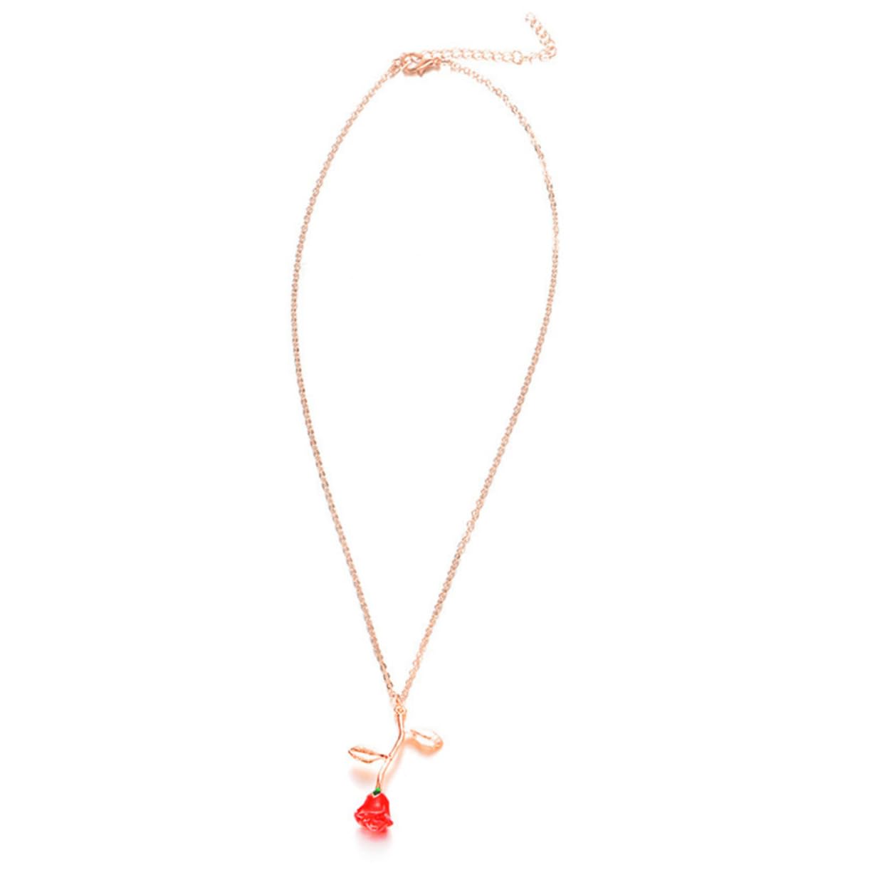 GALPADA 3-Piece Rose Gold Flower Choker Necklace Set for Women - Valentine's Day Gift, Romantic Date Jewelry, Wedding Accessory, Party Wear