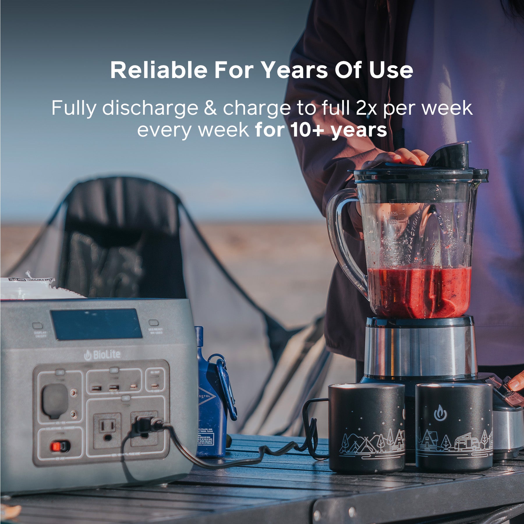 BaseCharge 600 Portable Power Station - 600W/500Wh Solar Generator for Camping, RV, Emergencies & Outdoor Adventures - Fast Charging, Lightweight & Quiet Backup Battery for Home & Travel