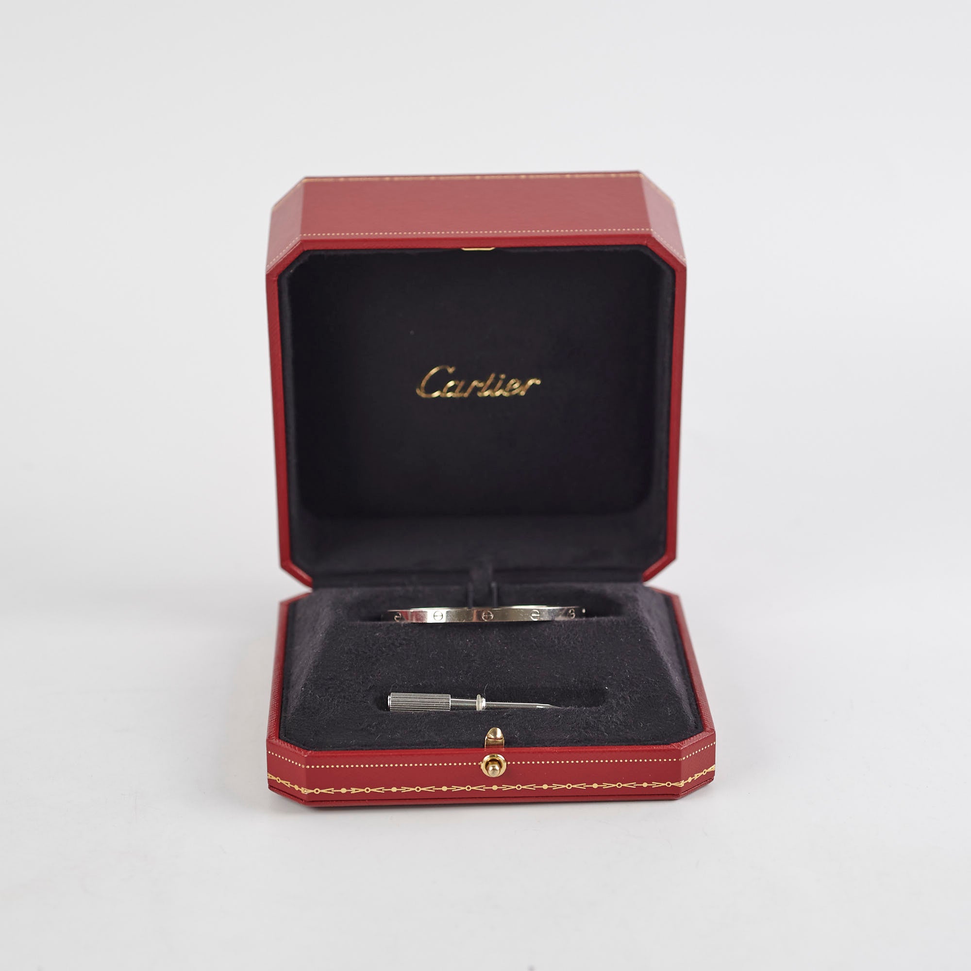Cartier Love Bracelet Thin 18K White Gold Size 16 - Elegant Luxury Jewelry Gift for Women, Perfect for Anniversaries & Special Occasions