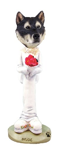 Alaskan Malamute Dog Figurine - Bride Collectible for Home Decor