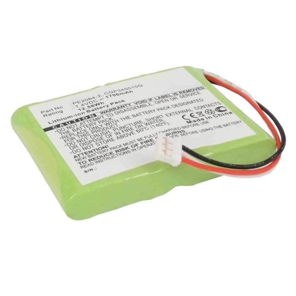 Synergy Digital Replacement Battery for Q-Sonic X-Dream-Player - 7.4V 1700mAh Li-ion High Capacity Battery Compatible with Q-Sonic PE2064-2 - Perfect for Multimedia Players, Portable Audio Devices & Home Entertainment Systems